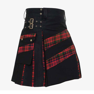 Kilt écossais traditionnel pour femme, en coton hybride moderne, à rayures croisées Macdonald Tartan, idéal pour mariage et université, best-seller - Product Image 1