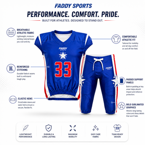 Conjunto de Uniforme de Fútbol Americano Sublimado Personalizado, Jersey de Entrenamiento Profesional para Equipo, Ropa Deportiva Transpirable para Hombre y Jóvenes - Product Image 5