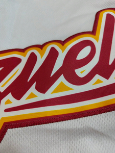 Venezuela Baseball Jersey Men Short Sleeve White Red <b>Gold</b> Embroidery <b>Button</b> Front Regular Fit All Seasons - Product Image 5