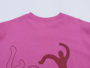 Women's Smile And <b>Repeat</b> Statement T-Shirt 2026 Deep Pink Oversized Fit Dark Red Text Graphic Casual Streetwear Tee HD - Product Image 5