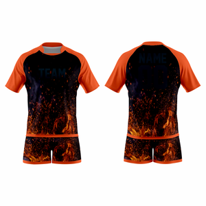 ชุดเสื้อฟุตบอลแบบซับลิเมชั่น ระบายอากาศได้ดี ซับเหงื่อ ไซส์พลัส แบบสั่งทำได้ สำหรับทุกเพศ แขนสั้น พิมพ์ลายแบบซับลิเมชั่น สำหรับฝึกซ้อมทีม - Product Image 3