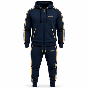 Conjunto Deportivo Unisex NAVISTA SPORTS NS-4515, 100% Algodón, Resistente al Viento, Impermeable, Transpirable, Corte Holgado Informal, Sudadera con Capucha y Bolsillos Laterales - Product Image 4