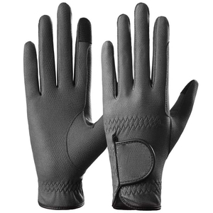 Hot Selling Best Price Leather Horse Riding Gloves Anti-Slip Waterproof Breathable Unisex <b>Equestrian</b> Gloves Custom OEM Brand - Product Image 4