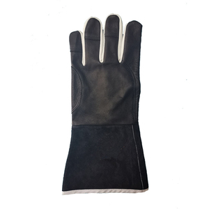 Top Quality Cow Black Leather Fireproof Cut-Resistant TIG Welding <b>Gloves</b> Heatproof Impact-Resistant Heavy Work Safety <b>Gloves</b> - Product Image 3