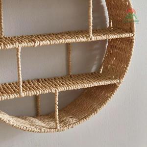 Charming Bear Shape Storage <b>Wall</b> Shelf Woven Seagrass Kids Room Decoration for Displaying Toy <b>Books</b> & Accessories for Birthday - Product Image 4