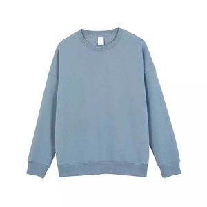 Custom Logo 330GSM Sweatshirts High Quality Basics Long Sleeve Vintage 100% Cotton <b>Fleece</b> Blank Plain Men Sweatshirt 2025 - Product Image 2