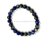 Vente en gros de bracelets en quartz transparent à facettes de 8mm perle de pierre lisse naturelle de 6mm bracelet de pierres précieuses priez pour l'espoir bijoux en cristal