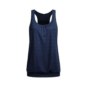 Débardeurs personnalisés pour femme, couleur unie, côtelés, coupe courte, avec logo personnalisé, sans manches, pour le sport, vente en gros - Product Image 4