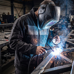 Chaqueta de Seguridad ANSI Clase 1 de Cuero Vacuno de Primera Calidad, Reflectante y de Alta Visibilidad para Trabajadores de la Construcción con Logotipo - Product Image 5