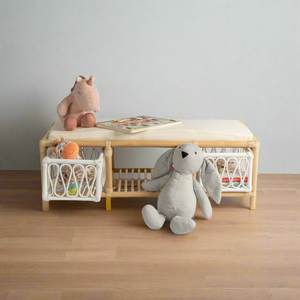 Timeless Rattan <b>Bench</b> <b>Storage</b> Organizer Woven <b>Storage</b> <b>Bench</b> Decorative Seating <b>Bench</b> Stylish <b>Bench</b> For <b>Bedroom</b> <b>Storage</b> Solution - Product Image 4