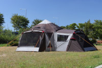 Tente de camping extensible CAMPTOWN CHAMPION(A) pour 4 personnes, simple couche, quatre saisons, en tissu Oxford, grand espace, une chambre, un salon