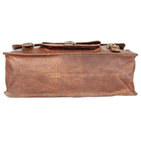Sac de messager d'affaires vintage en cuir de chèvre véritable de grande capacité pour hommes mallette en cuir pleine fleur de haute qualité sacs à bandoulière