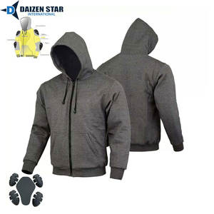 เสื้อฮู้ดป้องกันสำหรับขี่มอเตอร์ไซค์ พร้อมเสริมความแข็งแรงด้วยเคฟลาร์ และซับในกันรอยขีดข่วน ดีไซน์แบบมีฮู้ดบุขนแกะสำหรับฤดูหนาว เหมาะสำหรับทั้งชายและหญิง - Product Image 3