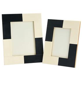 Cadres photo en résine faits à la main, écologiques, souvenirs commémoratifs, cadeaux, ornements, ensemble de 2 (cadre photo principal + mesa) - Product Image 1