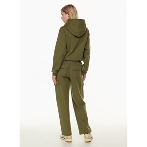 Customized Women Fleece Cargo Pants Streetwear Eco-Friendly Anti-Wrinkle Side Pockets Breathable Quick Dry Drawstring Cargo Pant - Product Image 2
