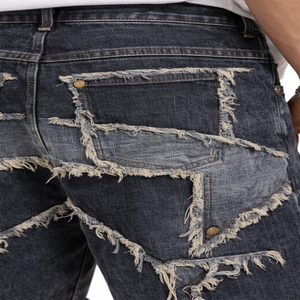 Pantalones Cortos de Mezclilla para Hombre, de Alta Calidad, Desgastados, de Cintura Media, Transpirables, Estilo Urbano, Cómodos, Corte Regular, Lavado Intenso - Product Image 6