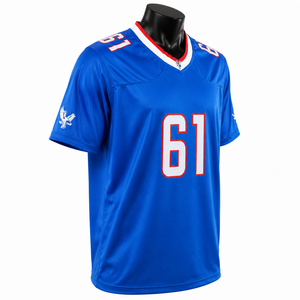 Camiseta de fútbol americano personalizada, camiseta deportiva de malla transpirable para hombre, uniforme de equipo, camiseta de entrenamiento con cuello en V - Product Image 3