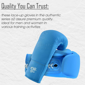 Equipo de entrenamiento de alta calidad, guantes de sparring con cordones, acolchado interior suave, soporte cómodo para la muñeca para atletas profesionales - Product Image 4