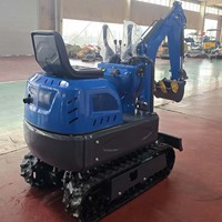 Mini-excavatrice de 0,6 tonne, micro-excavatrice de 600 kg pour l'aménagement paysager domestique
