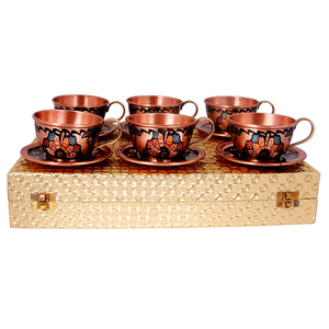 Pure Copper Vintage Coffee <b>Set</b> With Polish Finished For Restaurant Home And Hotel Kitchenware Metal <b>Tea</b> <b>Set</b> - Product Image 3