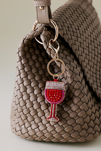 Porte-clés brodés de perles de cristal rondes faites à la main, kits d'art pour porte-clés, objets décoratifs, accessoires - Product Image 4