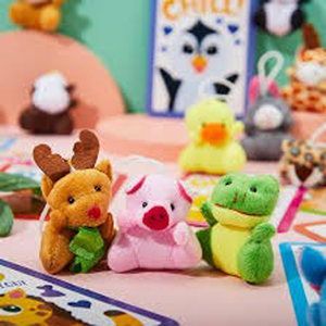 Cute Faux Fur Bear Plush Keychain Cartoon Animal Pendant Soft Toy Pink Bow Decorated 3D <b>Shape</b> - Product Image 6