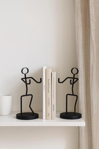 Sujetalibros de Hierro Tradicionales de Alta Calidad para Decoración Creativa de Estantes y Bodas, que Aportan Interés Visual y una Organización Estable de Libros - Product Image 2