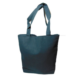 Sac fourre-tout en toile ethnique de haute qualité pour femme avec patch éléphant, grande capacité, compartiment zippé, motif imprimé en bloc, doublure en coton - Product Image 4