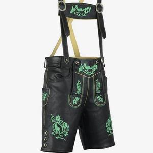 Lederhosen Trachten noirs de qualité supérieure pour hommes, tailles européennes 46 à 62, en stock - Product Image 1