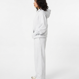 OEM Heavyweight 380gsm Cotton Fleece Tracksuit <b>Women</b> Oversized Jogger Set Hoodie Low Cost Print Plain Streetwear <b>Sweat</b> <b>Suits</b> - Product Image 2