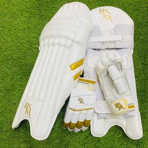 Suministros de grillo RSM, protector de piernas, COLOR dorado y blanco - Product Image 1