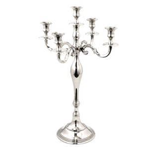 Aluminum <b>Candelabra</b> <b>Black</b> European Style Home Decoration Lighting For Christmas and Weddings By Axiom Home Accents - Product Image 4