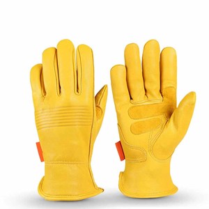 Reinforced Cowhide Grain Leather <b>Driver</b> Work <b>Gloves</b> Heavy Duty Abrasion Resistant High Quality Outdoor Activities <b>Gloves</b> - Product Image 2