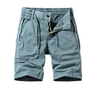Pantalones Cortos Cargo Casuales Personalizados al por Mayor para Hombre, con Múltiples Bolsillos, para Exteriores, con Logotipo OEM, Ecológicos, de Secado Rápido, Transpirables, con Cintura Elástica - Product Image 1