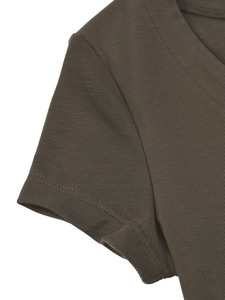 T-shirt essenziale da donna slim fit con scollo a V, T-shirt basic da donna con scollo a V, T-shirt in cotone aderente con scollo a V, Top casual a maniche corte con scollo a V - Product Image 6