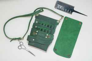 Estuche Profesional de Cuero para Tijeras de Barbero, Organizador de Tijeras de Peluquería, Bolsa de Cintura para Herramientas de Salón, a Prueba de Olores, Casual - Product Image 4