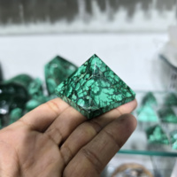 Pyramide en malachite et agate de qualité supérieure, faite à la main, en pierre naturelle sculptée, pour la méditation, la décoration, l'énergie de guérison, le Feng Shui et l'amour
