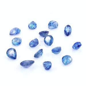 Natural Bangkok Blue Sapphire Calibrated Pears 3x4mm, Natural Loose Faceted Blue Sapphire Gemstone For Jewelry Making - Product Image 1