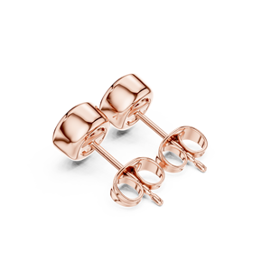 Elegant Bezel Set Round Moissanite Stud <b>Earrings</b> 14K Gold Over <b>Sterling</b> <b>Silver</b> Push Back Round Diamond <b>Earrings</b> For <b>Women</b> Daily - Product Image 6