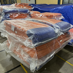 Heavy Duty PE Tarpaulin Blue / Orange High Durability Large Capacity Custom Colors Custom Sizes Waterproof <b>Sheet</b> - Product Image 4
