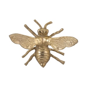 Sculpture murale abeille 7x6x3 pouces, décoration animale moderne faite à la main pour le salon - Product Image 3
