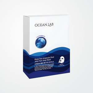มาส์กหน้าคอลลาเจน Ocean Lab Deep Sea Ampoule Shot Jellyfish Skip Mask แพ็ค 10 แผ่น 1 ชิ้น มาส์กหน้าบำรุงผิว - Product Image 1