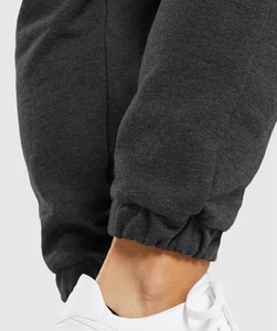 กางเกงขายส่งผ้าฝ้าย 100% เอวผูกเชือกสำหรับผู้หญิง / กางเกงวอร์มผ้าฝ้ายเฟรนช์เทอร์รี่ สไตล์ฮิปฮอป เป็นมิตรกับสิ่งแวดล้อม ระบายอากาศได้ดี สวมใส่สบาย - Product Image 4