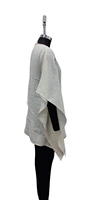 Robe décontractée pour femme en lin à col châle, broderie florale, manches longues, coupe ample, pour l'automne