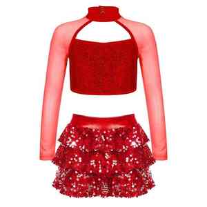 Ropa Deportiva Transpirable para Niñas, Uniforme Escolar, Traje de Baile, Uniforme de Animadoras Juveniles - Product Image 3