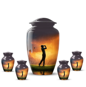 Human <b>Ashes</b> Cremation Urn Wooden Memorial Urn Personalized <b>Keepsake</b> Vase with Drawstring Pouch - Product Image 2