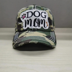 Gorra de Béisbol de Camuflaje para Mamá de Perro, con Panel Frontal Bordado, Ajustable, Unisex, de 6 Paneles, Estilo Casual - Product Image 5