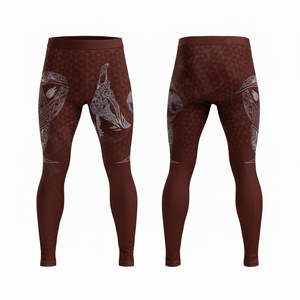 Leggings de compression respirants et extensibles pour hommes, design unique, taille haute, pour la course, la gym, le fitness et le yoga - Product Image 3