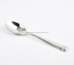 Cuchara de Mesa de Acero Inoxidable SS201 con Mango Largo de Madera y Acabado Pulido Espejo |   Cubiertos de Lujo Modernos para Hoteles, Restaurantes y Fiestas - Product Image 6