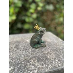 Couronne de roi grenouille antique en or sur tête, ornements décoratifs, dernière arrivée, prix de gros, faits à la main - Product Image 2